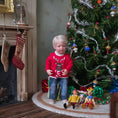 Load image into Gallery viewer, Svetlana Blassing Christmas Blonde Little Boy Doll in Reindeer Sweater