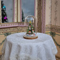 Load image into Gallery viewer, Arnold Volker “Village on a Christmas Tree” Micro German Village Under Glass Cloche