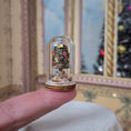 Load image into Gallery viewer, Arnold Volker Christmas Tree Under Glass Cloche Micro-Miniature Decor