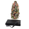Load image into Gallery viewer, OOAK Lighted Woodland Christmas Tree with Owls, Bird Nests, Fruit & Gingham Ribbon