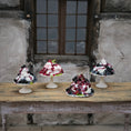 Load image into Gallery viewer, Gosia Suchodolska Miniature Berry Pavlova Dessert on White Pedestal Stand