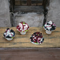 Load image into Gallery viewer, Gosia Suchodolska Miniature Blackberry & Blueberry Pavlova on White Porcelain Stand