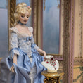 Load image into Gallery viewer, RESERVED FOR MADAME Y Sun Lemmens Baring Ruby Necklace Replica on White Bust Wearable for Dolls