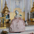 Load image into Gallery viewer, Dana Burton Rococo Young Girl in Pink Silk Pannier Gown with Macaw Porcelain Artist Doll