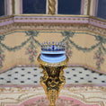 Load image into Gallery viewer, Sun Lemmens Wearable Dutch Sapphire Parure Tiara Crown Replica on Display Stand
