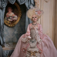 Load image into Gallery viewer, Sun Lemmens Emerald & Pearl Fringe Necklace with Earrings Wearable for Dolls