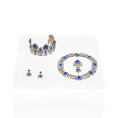 Load image into Gallery viewer, Sun Lemmens Sapphire & Crystal Royal Parure Set with Queen Elizabeth II Display