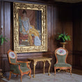 Load image into Gallery viewer, Artisan Signed Portrait of Madame Récamier Framed Petit Point Wall Art