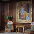 Load image into Gallery viewer, Artisan Signed Portrait of Madame Récamier Framed Petit Point Wall Art