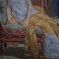 Load image into Gallery viewer, Artisan Signed Portrait of Madame Récamier Framed Petit Point Wall Art