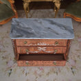 Load image into Gallery viewer, Vintage 1996 Gustavian Commode by Charlotte Hunt Hand Painted, Fabulous Hardware