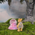 Load image into Gallery viewer, Anna Braun OOAK Bumblebee Teddy Bear with Mesh Wings and Antennae, Jointed