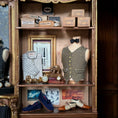 Load image into Gallery viewer, RESERVED FOR Frank Lloyd Wright OOAK Gentleman's Wardrobe Wall Diorama Over 80 Pieces