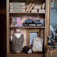 Load image into Gallery viewer, RESERVED FOR Frank Lloyd Wright OOAK Gentleman's Wardrobe Wall Diorama Over 80 Pieces
