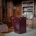 Load image into Gallery viewer, RESERVED FOR Judy Greenwell Jose Gomez Leather Travel Humidor Cabinet with Miniature Cigars, Drawers & Brass Hardware