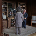 Load image into Gallery viewer, OOAK Artisan Porcelain Gentleman Doll with Real Hair, Mustache, Taupe Coat & Waistcoat