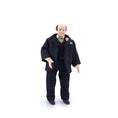 Load image into Gallery viewer, Artisan Porcelain Gentleman Doll in Navy Pinstripe Wool Suit with Boutonniere
