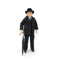 Load image into Gallery viewer, Artisan Clay Elderly Gentleman Doll in Black Pinstripe Suit with Bowler Hat, Tie & Umbrella