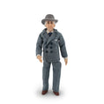 Load image into Gallery viewer, Clay Gentleman Doll in Grey Double-Breasted Wool Suit with Hat, Blue Tie & Pocket Square