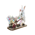 Load image into Gallery viewer, Marie-Pierre Gratias MP Creations Easter Rabbit Garden Cart Vignette Wheelbarrow, Egg & Ephemera