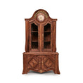 Load image into Gallery viewer, Pierre Zador French Louis XV Marquetry Corner Display Cabinet, Porcelain Medallion 1993