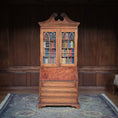 Load image into Gallery viewer, Alan Barnes of Tarbena Miniatures Georgian Secretary Bookcase with Carved Books 2013