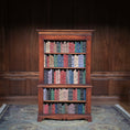 Load image into Gallery viewer, Alan Barnes Tarbena Miniatures Walnut Library Bookcase with Hand Painted Book Shelves