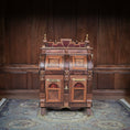 Load image into Gallery viewer, Orvin Benonie Fjare Victorian Wooton Patent Cabinet Secretary Desk with Working Compartments