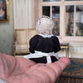 Load image into Gallery viewer, Jain Squires Sleeping Older Exhauster Maid 1:12 OOAK The Giddy Kipper Clay Doll