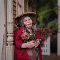 Load image into Gallery viewer, Doris Tussing Elderly Flower Gardener Seller Woman with Scissors 1:12 Doll