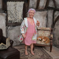 Load image into Gallery viewer, Irina Martin Wife Woman in Hair Rollers & Floral Robe 1:12 Miniature Doll