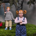 Load image into Gallery viewer, Julie Campbell Sad Pouting Little Girl Doll in Overalls 1:12 IGMA Artisan Sculpted