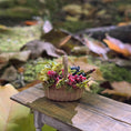 Load image into Gallery viewer, IGMA Artisan Gosia Suchodolska Light Harvest Basket with Grapes & Wine Bottle