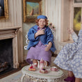 Load image into Gallery viewer, James Carrington Gossiping Ladies Pair 1:12 OOAK Retro Mid-Century Style Dolls