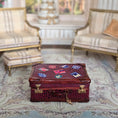 Load image into Gallery viewer, Sylvia Rountree Vintage Fully Lined and Functional Travel Suitcase Miniature Luggage