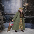 Load image into Gallery viewer, OOAK Older Lady with Shopping Trolley & Umbrella 1:12 Artisan Holiday Doll