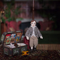 Load image into Gallery viewer, 1:12 Scale Little Boy Doll in Tweed Jacket by Marina Suzdaltseva Hand-Sculpted