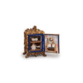 Load image into Gallery viewer, Signed Rococo Gilt Mantel Clock with Hidden Miniature Dollhouse Diorama