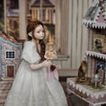 Load image into Gallery viewer, Tiny Artisan Miniature Porcelain Cabinet Doll or Doll's Doll in Pretty Pink Dress