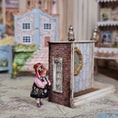 Load image into Gallery viewer, Artisan Porcelain Folk Art Doll's Doll in Embroidered Floral Dress with Jeweled Headdress