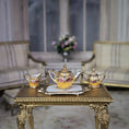 Load image into Gallery viewer, Janice Crawley OOAK Golden Rose Elegance Tea Service Dollhouse Miniature Set