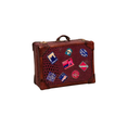 Load image into Gallery viewer, Sylvia Rountree Vintage Fully Lined and Functional Travel Suitcase Miniature Luggage
