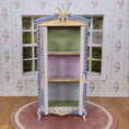Load image into Gallery viewer, Helen Archoleka Hand-Painted Pierrot Nursery Armoire Miniature Dollhouse