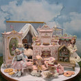 Load image into Gallery viewer, Helen Archoleka Pastel Nursery Day Bed Vignette Dollhouse Miniature