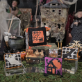Load image into Gallery viewer, Halloween Pillow Set Artisan Handmade Miniature Needlepoint Decorative Cushions (Set of 4)