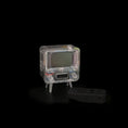 Load image into Gallery viewer, Miniature Dollhouse Working Clear Retro Television TV with Remote 1:12
