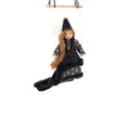 Load image into Gallery viewer, Medieval Princess Black Gown Marionette Puppet by Loretta Kasza
