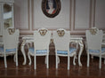 Load image into Gallery viewer, Renee Isabelle Hand-Painted Gilt 7-Piece Dining Set Dollhouse Miniature