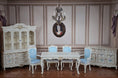 Load image into Gallery viewer, Renee Isabelle Hand-Painted Gilt 7-Piece Dining Set Dollhouse Miniature