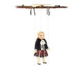 Load image into Gallery viewer, Scottish Lass or Schoolgirl Marionette Puppet by Loretta Kasza 1:12